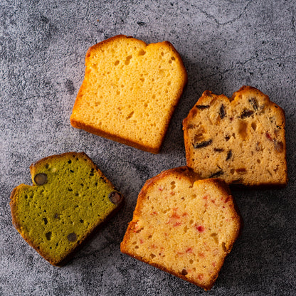 パウンドケーキ8個入（フルーツ、レモン、抹茶、チェリー＆ポピーシード）